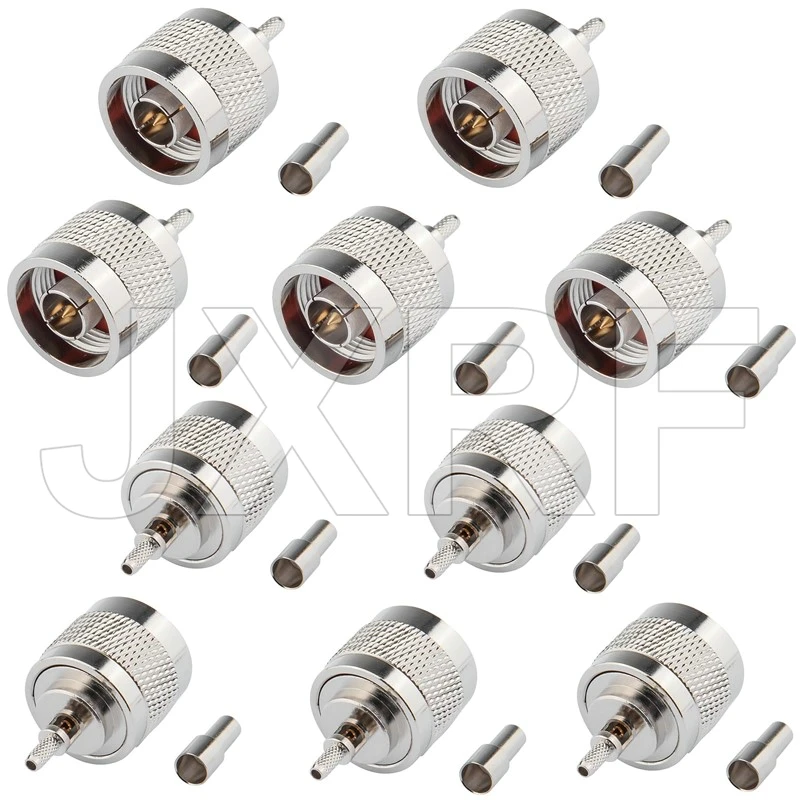 

10 шт., N-образные мужские стандартные прямые обжимные детали для RG316 RG174 LMR100