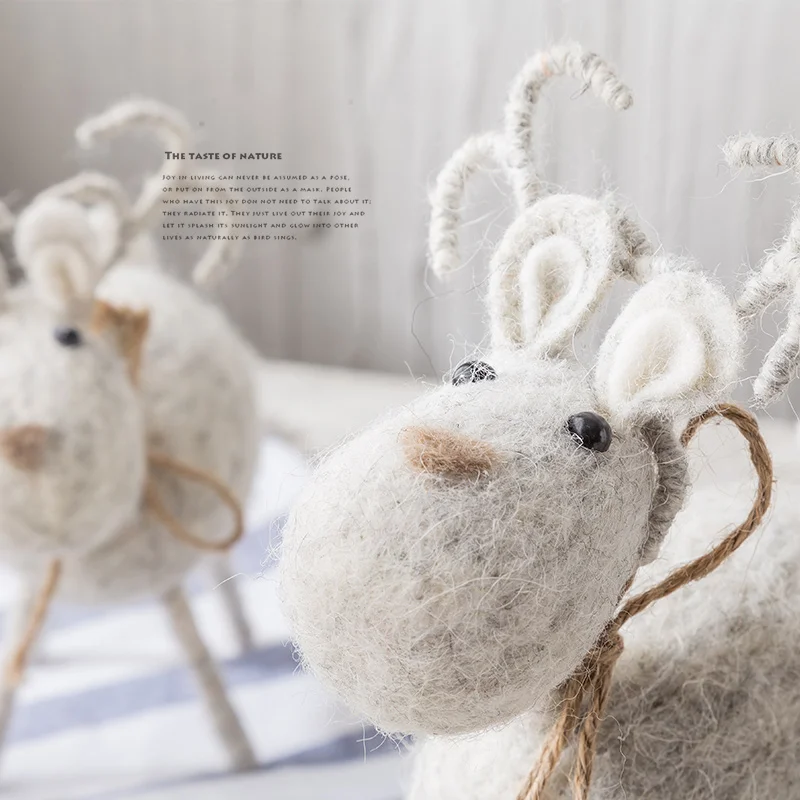 Роскошные аксессуары для украшения дома Рождественская Современная фигурка в