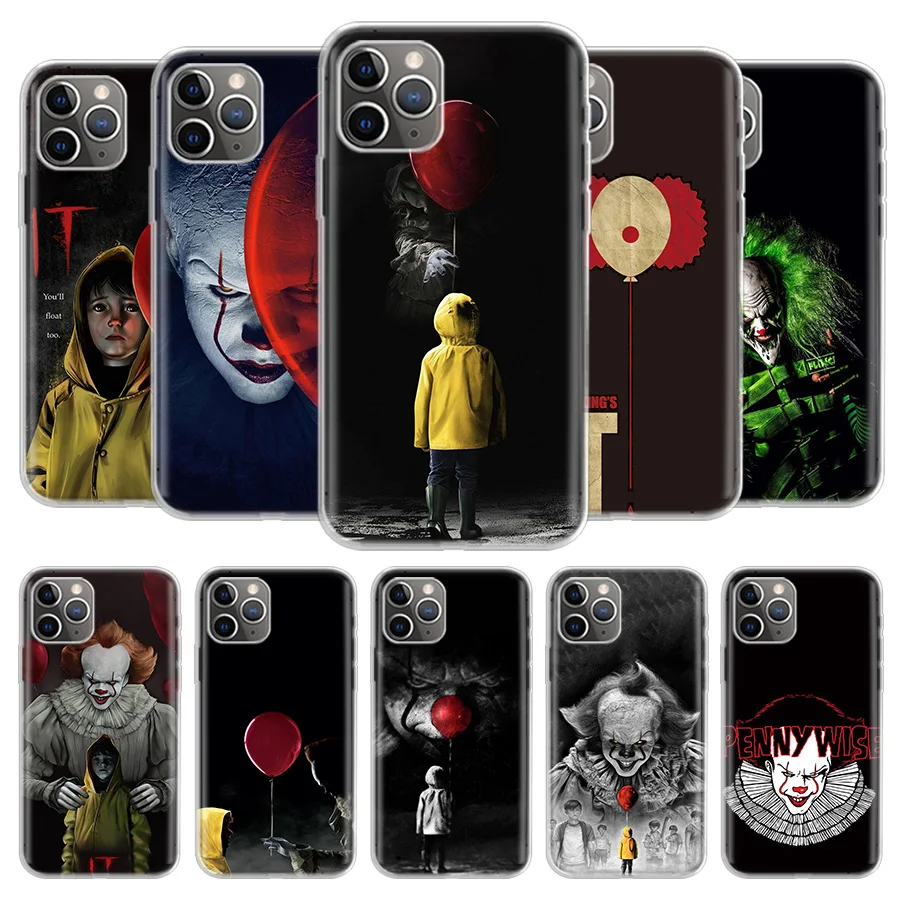 Чехол для телефона Pennywise Clown iPhone 11 12 Mini Pro 7 6X8 6S Plus XS MAX + XR 5S Eleven Art чехол из ТПУ
