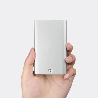 Silver MI Mijia MIIIW Автоматическая открытка-раскладушка металлический чехол для визиток кредитница, Футляр ID контейнер для хранения карточек для мужчин и женщин бизнес - Цвет: Silver