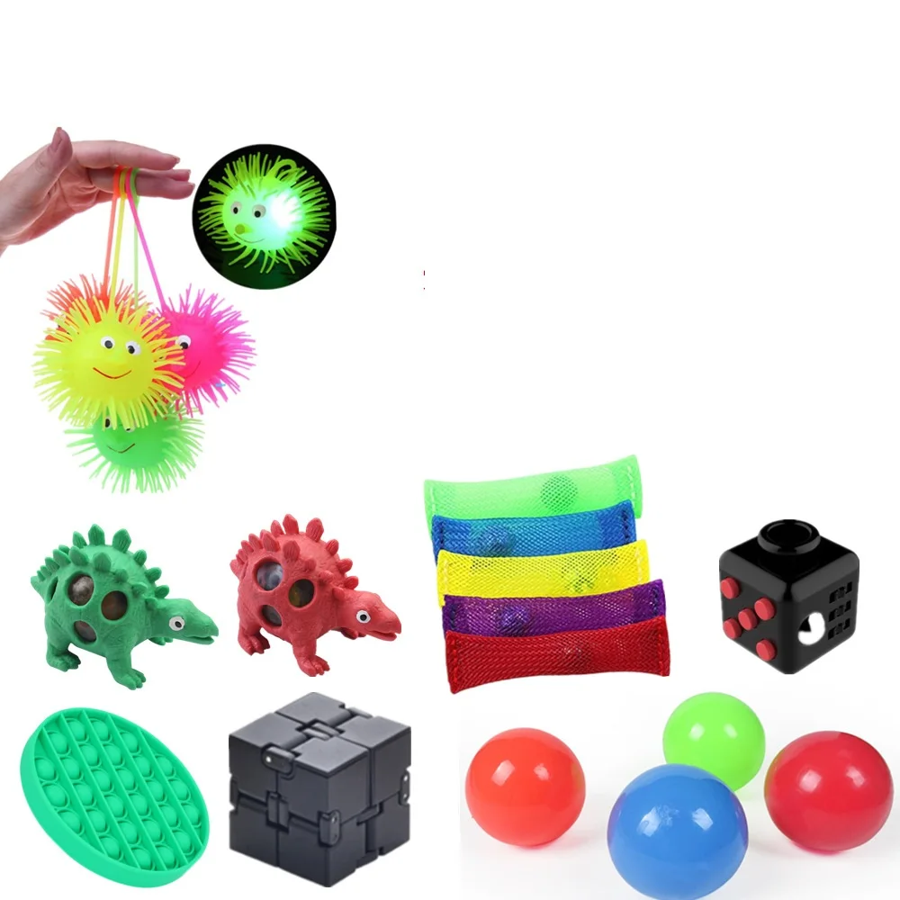 

Anti Stress Toy Set Birthday Gift for Adults Girl Children Sensory Stress Relief Antistress Toys Decompression Squeeze Toy