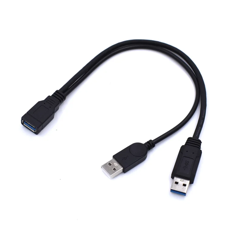 Удлинительный кабель для передачи данных и черный USB 3 0 гнездо двойной штекер