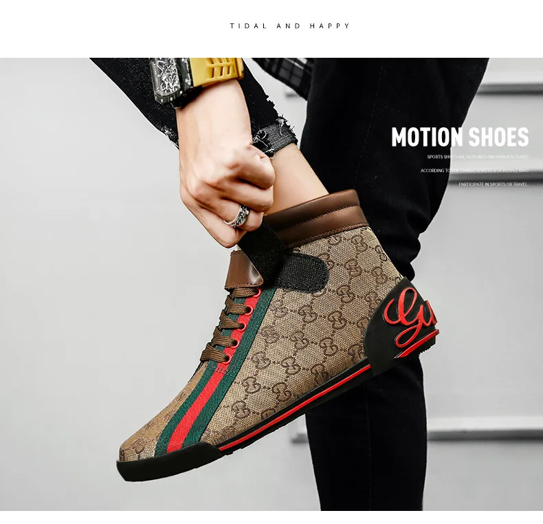 

Men's Canvas Letter Embroidery Flat Bottom Lace-up Multicolor Classic Fashion Trend All-match Sports Casual Shoes HL311
