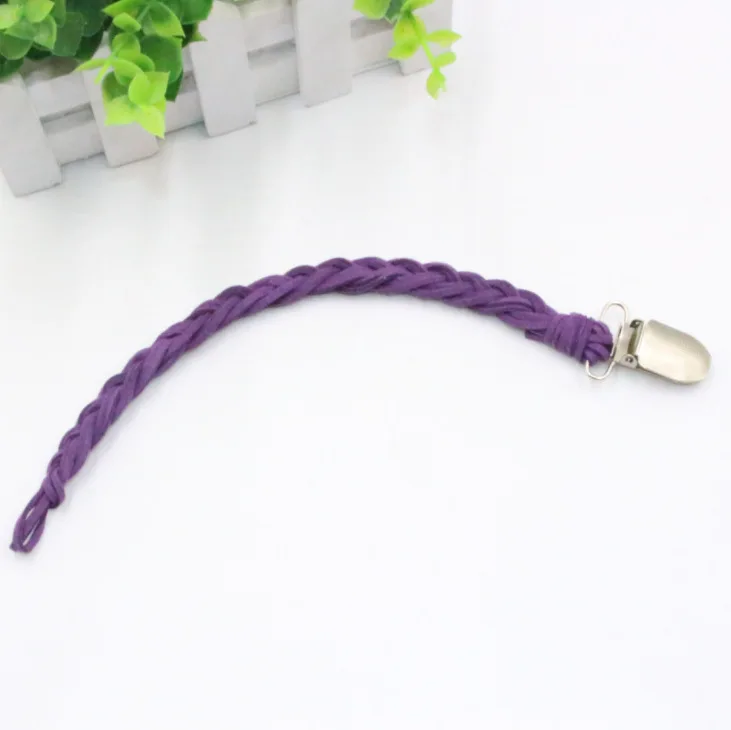

Fabric weaving baby pacifier anti-chain baby gum anti-drop nipple clip tooth bite anti-drop clip