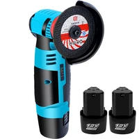 mini 12 volt brushless cordless angle grinder with 2pcs lithium ion batteries
