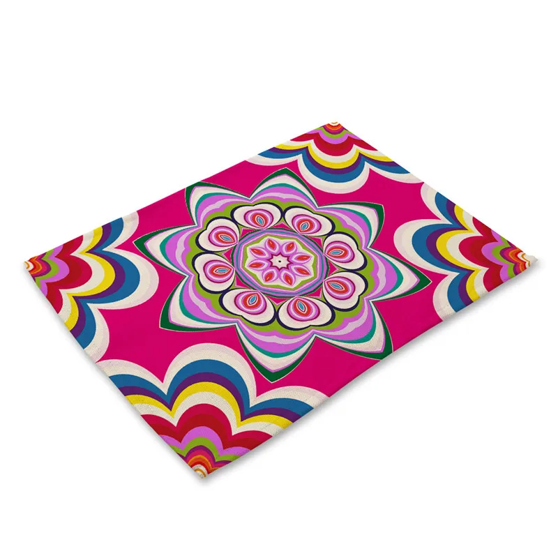 Vertigo Pattern Table Mat Geometric Kitchen Decoration Placemat Napkin For Wedding Dining Accessories Mats | Дом и сад