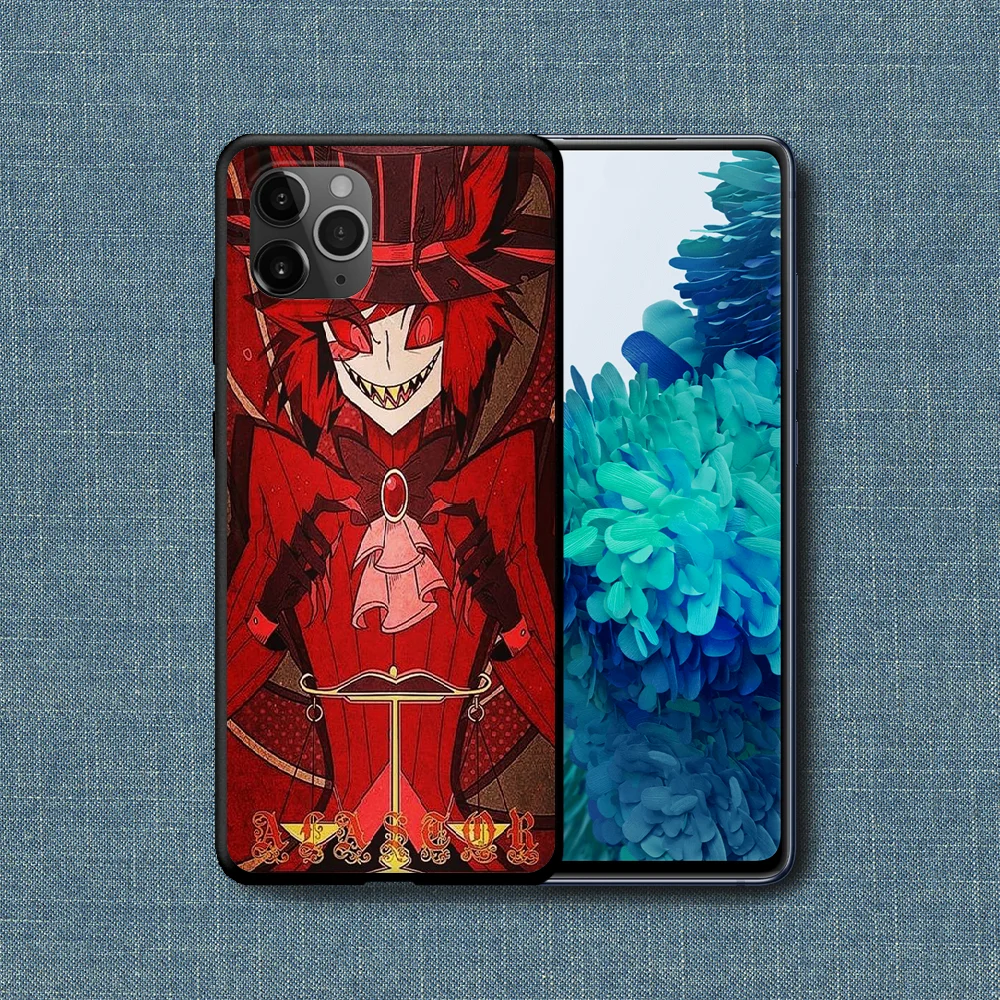 

Cartoon Harzbin Hotel Alastor Phone Case For iPhone 4 4s 5 5S SE 5C 6 6S 7 8 Plus X XS XR 11 12 Mini Pro Max 2020 black