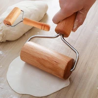 wooden rolling pin push dough roller fondant cookie pizza kitchen baking tool pastry pizza noodles fondant bakers kitchen tool