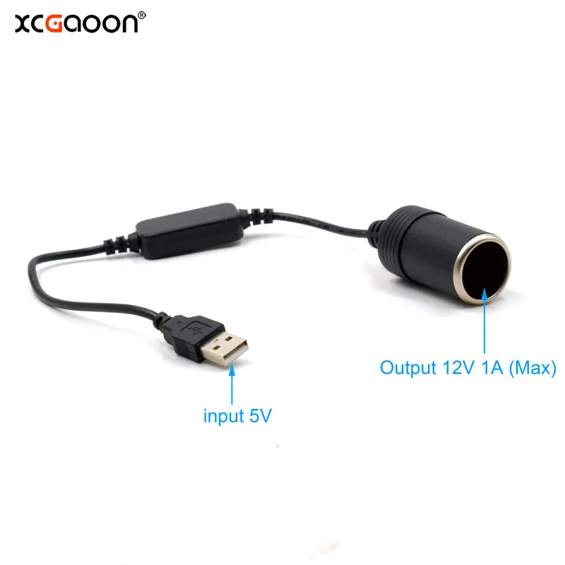 

USB-прикуриватель, от 5 В до 12 В постоянного тока, 1 А
