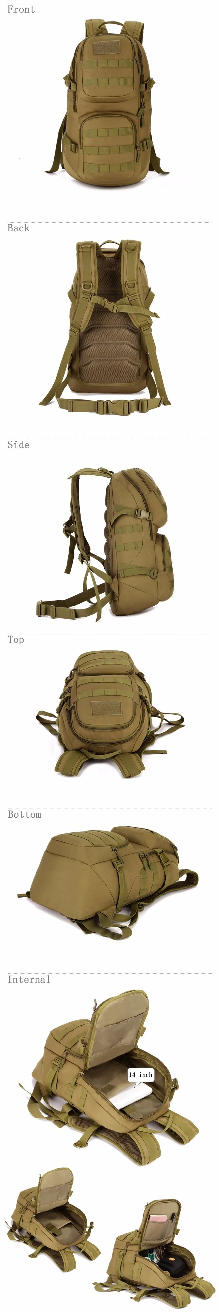 SINAIRSOFT открытый спортивный военный тактика рюкзак мужская сумка на плечо для мужчин 35L камуфляж рюкзак путешествия охота LY0061