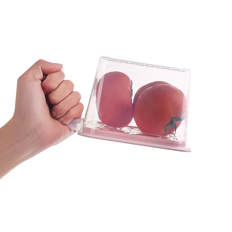 

5PCS Kitchen Transparent Storage Box Sealed Jar Grains Beans Storage Organizer Fruit Food Containers Refrigerator Storage Boxes