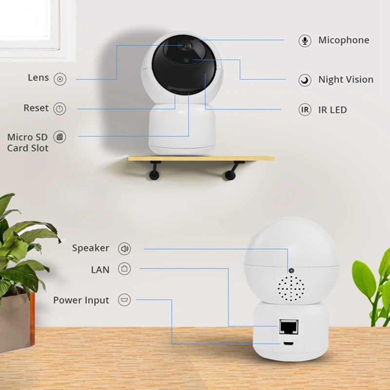 

Promotion ! 1080P Wireless WIFI Mini Home Security Surveillance Camera P2P Baby Monitor IP Camera Dome PTZ Camera YCC365 Plus