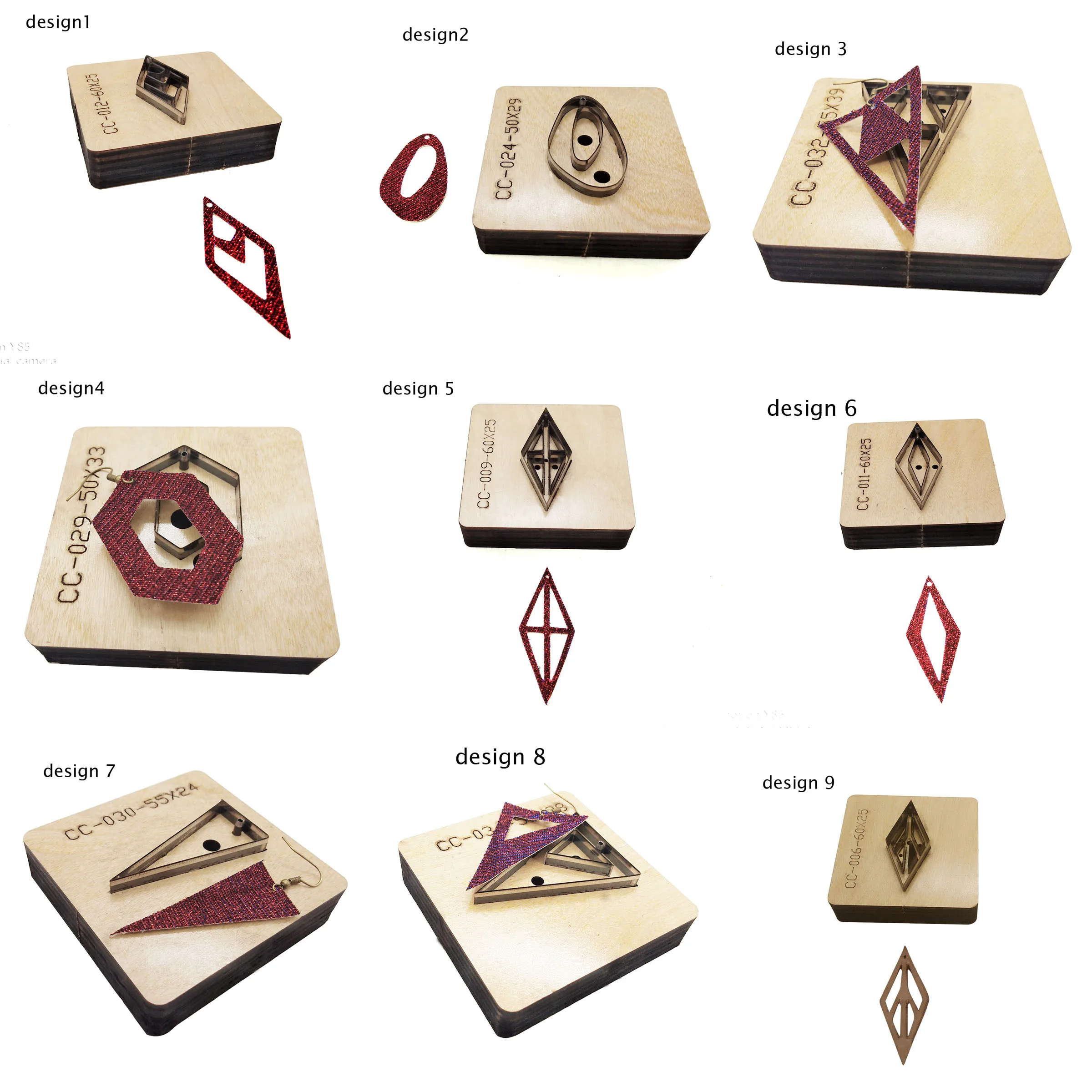 Сделай сам кожаное ремесло девочка ушное кольцо высекальный нож форма шаблон