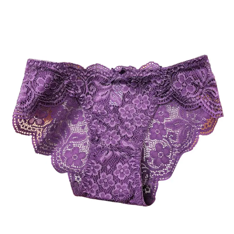

Womens Floral Lace French Knickers Briefs Lady Thongs Brazilian Panties Lingerie
