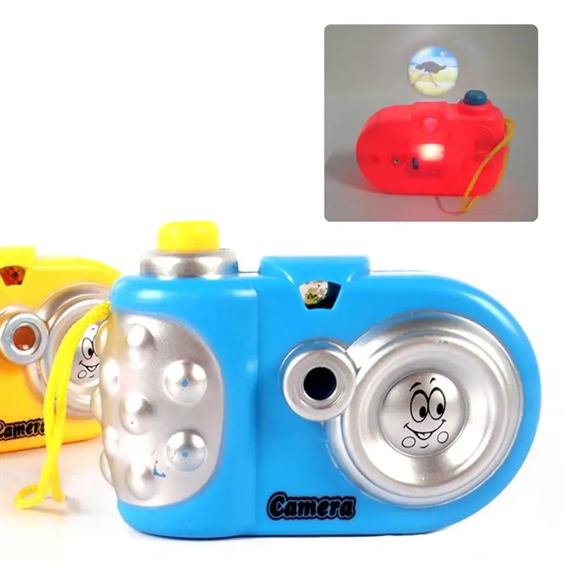 Мультяшная мини блестящая проекционная камера Забавный животный узор