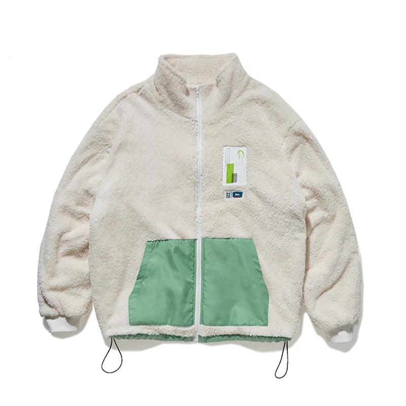 2019 толстые европейские Зимние флисовые куртки на молнии в стиле хип хоп