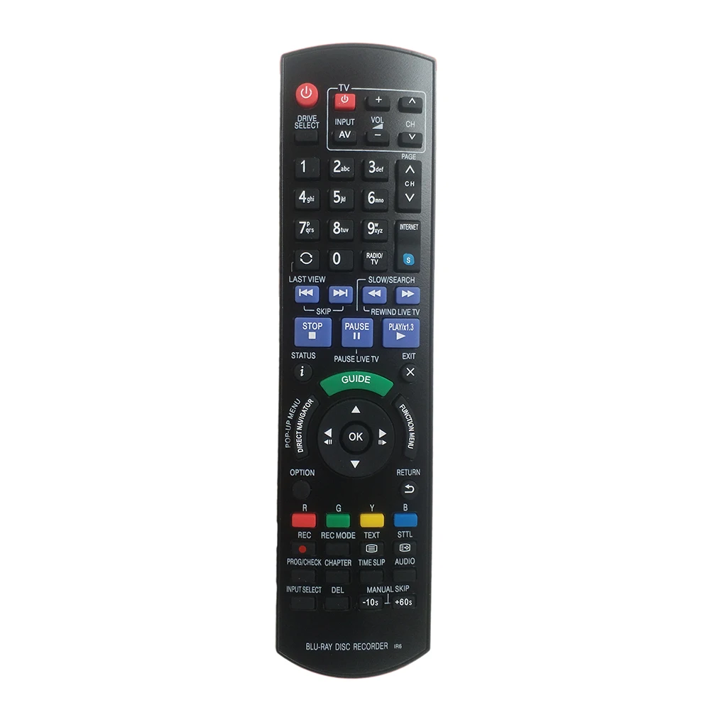 Пульт дистанционного управления N2QAYB000757 подходит для Panasonic DMRPWT520 DMRPWT530 DMRPWT635 Blu Ray DVD