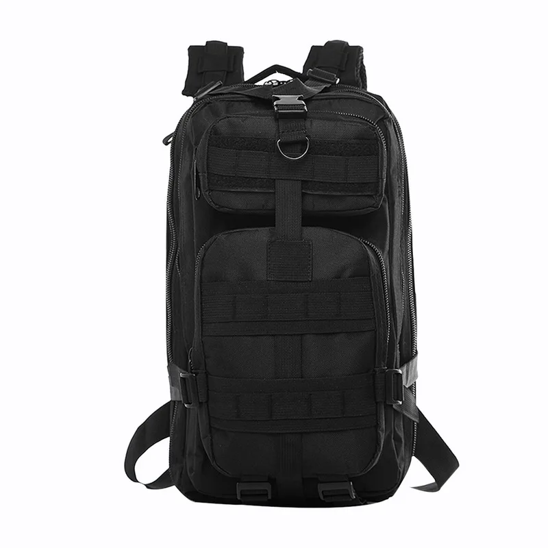 Military Fashion Backpack Camouflage Daypack Tactical Outdoor Assault Rucksack Small Pack Out Bag - Цвет: Black