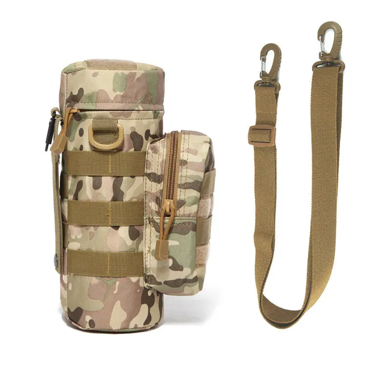 

Tactical Molle Water Bottle Bag Pouch H2O Hydration Carrier Holder Waist Bag Outdoor Travel Hunting Hiking Camping Kettle Bags