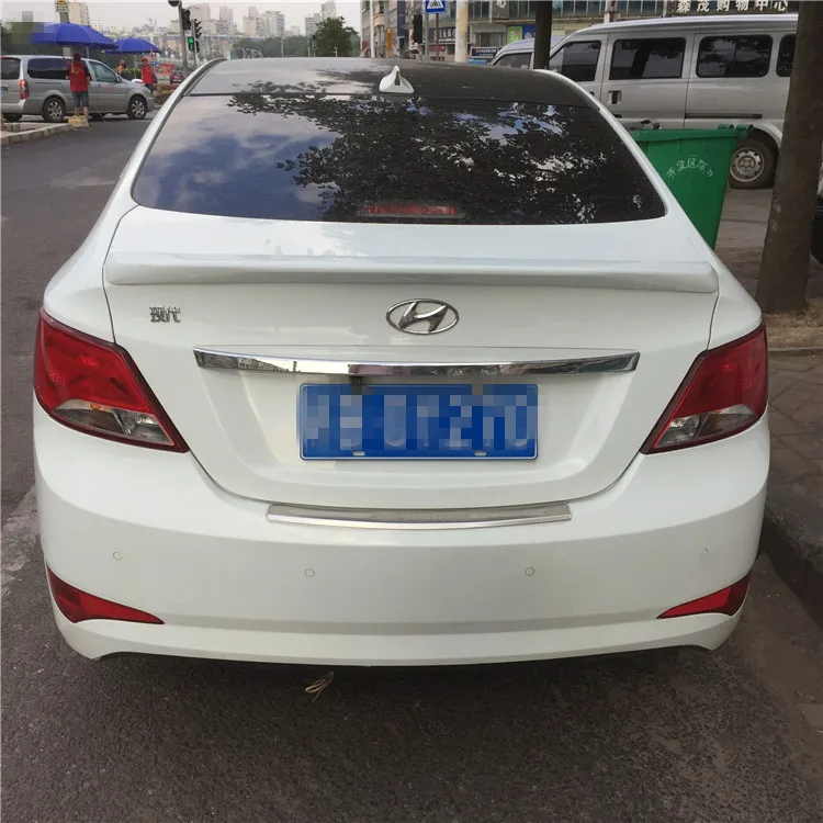Спойлер для Hyundai Verna 2010-2016 спортивный спойлер из ABS материала заднего крыла