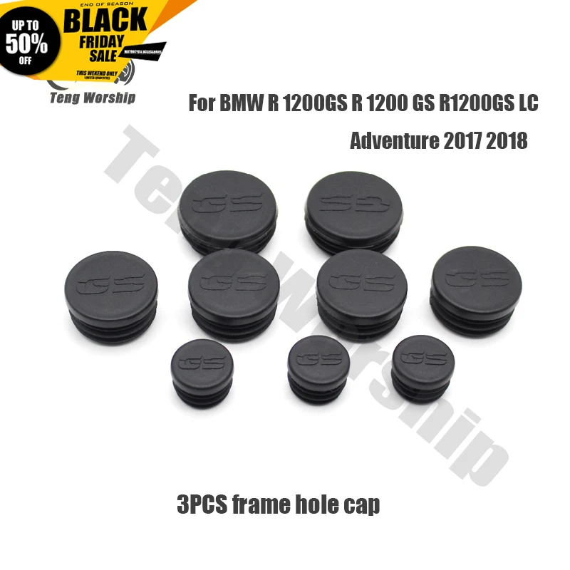 

13PCS Frame Hole Cover Caps Plug Decor For BMW R 1200GS R 1200 GS R1200GS LC Adventure 2017 2018 Frame Cap Set