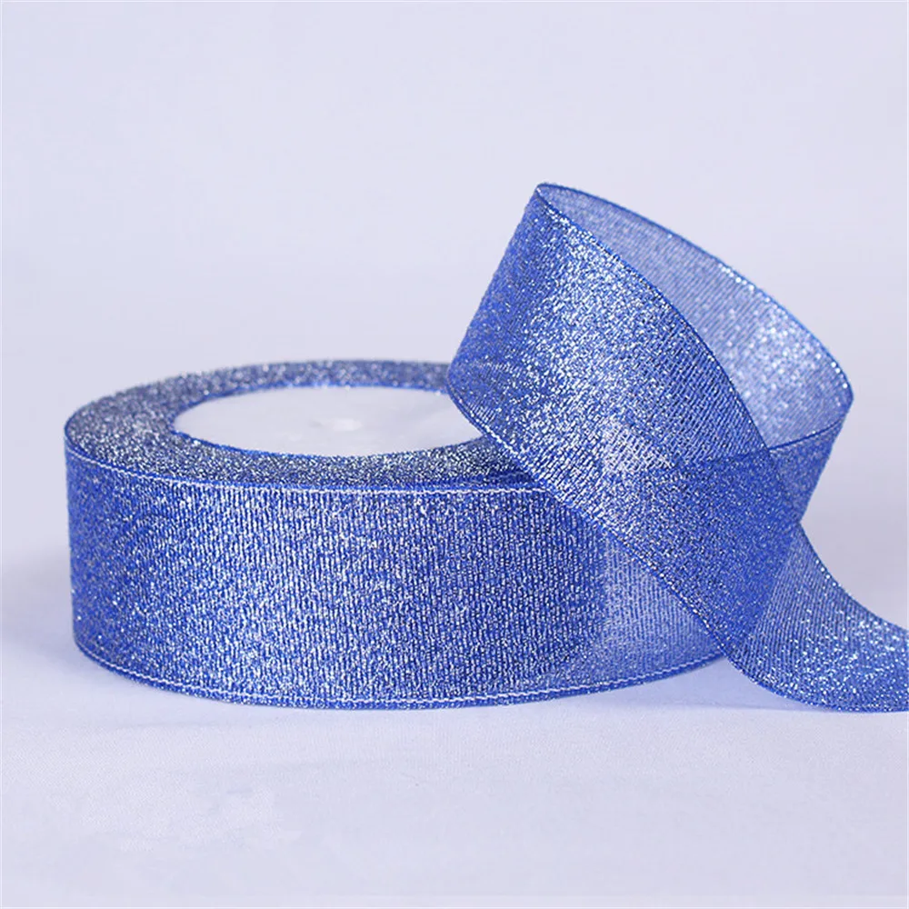

38mm 25yard/22m/roll Glitter Onion Ribbon Chrismas Wedding Decor Cake Candy Wrap Materials Box Package Ribbons DIY Accessories