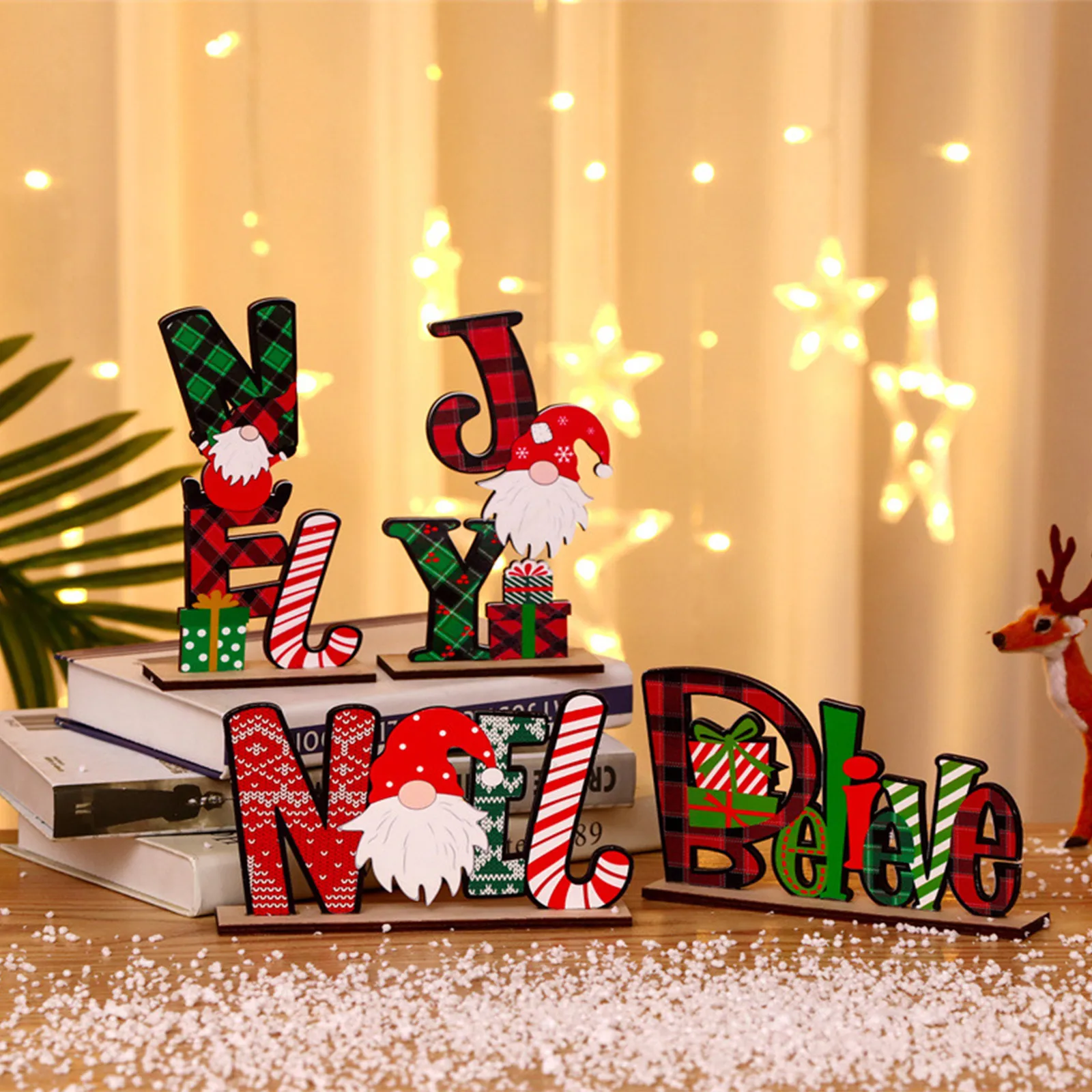 Рождественские украшения Рождественская елка с английским алфавитом для