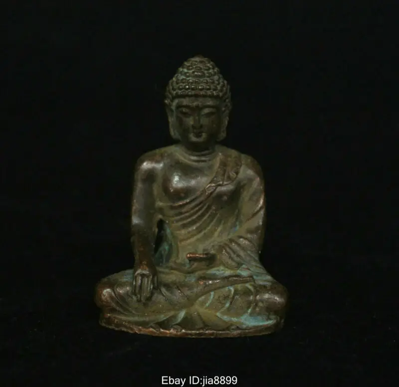 

Тибетский буддистский храм бронзовая медная статуя Шакьямуни Амитабха Будда 09