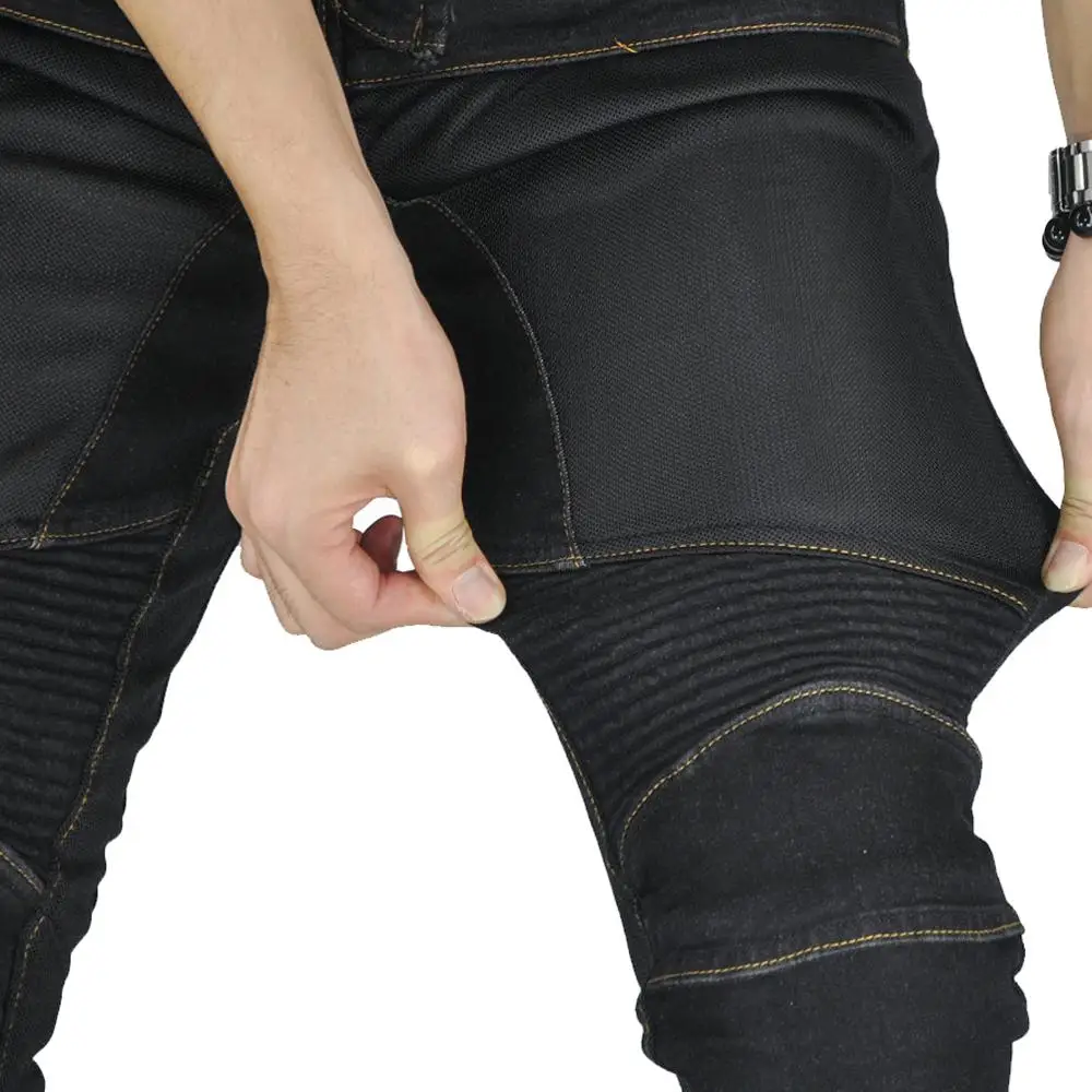 Обновленные мужские мотоциклетные джинсы для езды на мотоцикле штаны мотокросса