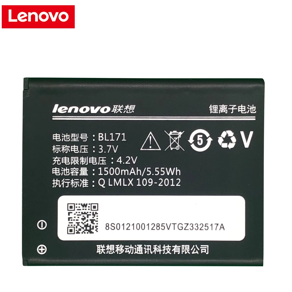Оригинальный аккумулятор Lenovo BL171 для A319 A60 A500 A65 A390 A368 A390T A356 A370e Bateria Cellphones Batterie.