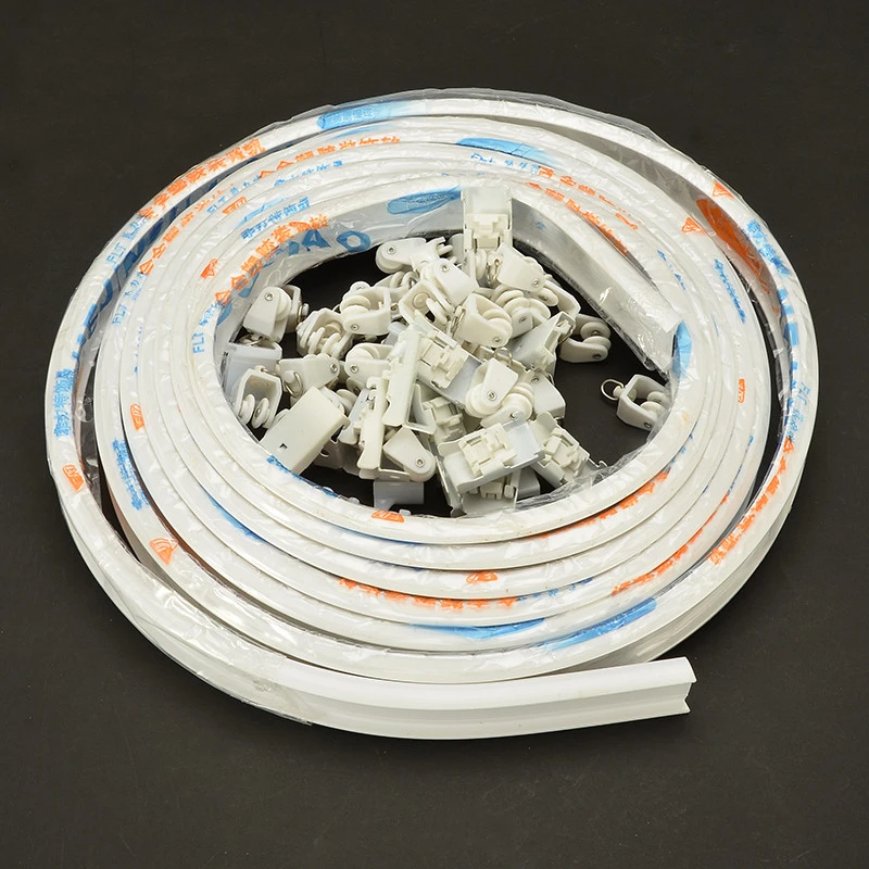 Гибкая сборка потолочный карниз прямое скольжение окно балкона украшения