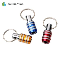 14 hex shank screwdriver bits holder extension bar drill screw adapter quick release easy change keychain drill batch head aa
