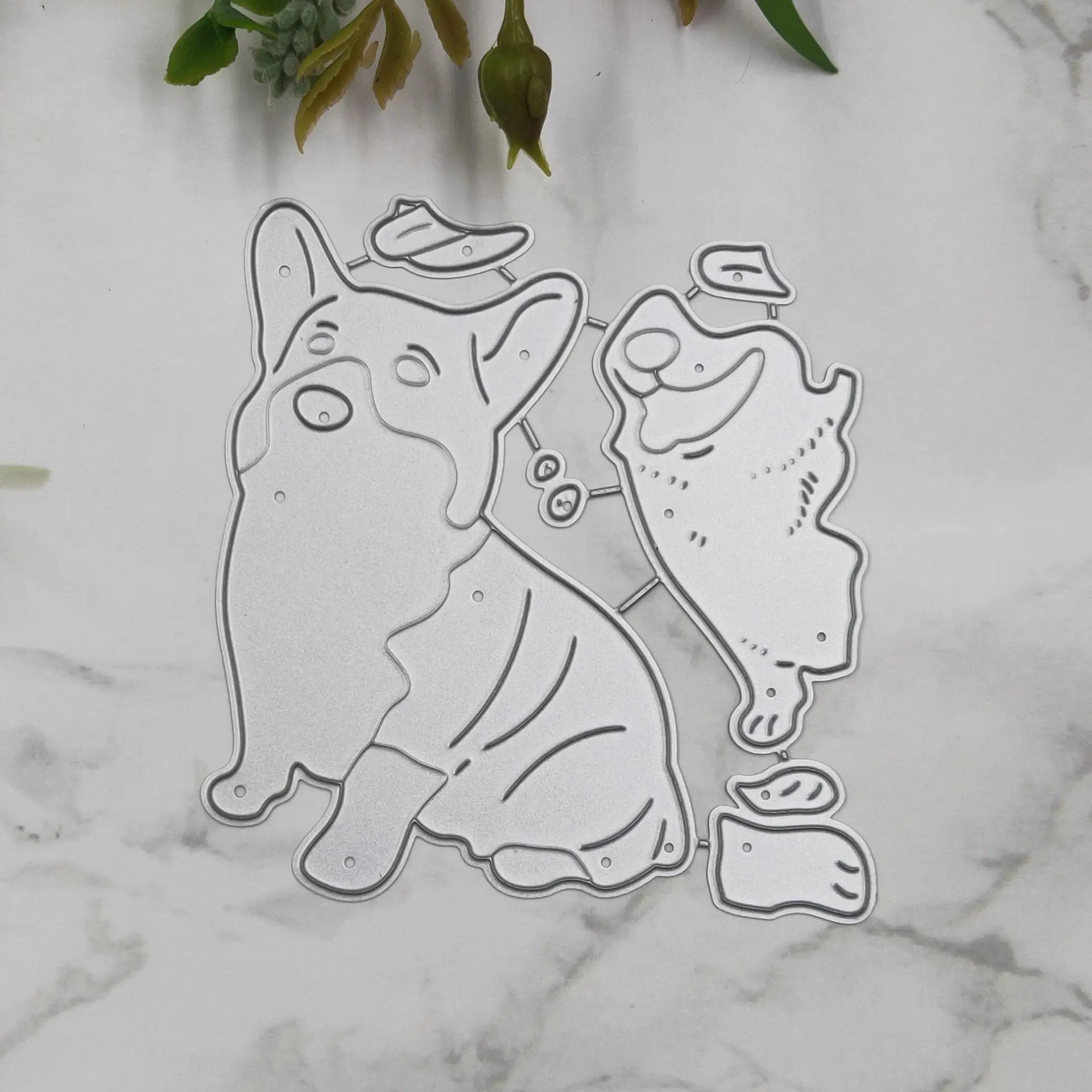 Металлические штампы Corgi Dog для домашних животных рукоделия скрапбукинга