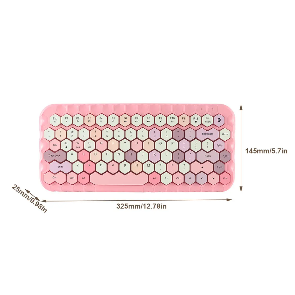 

83 Key Mini Wireless Bluetooth-compatible Keyboard for Computer Tablet Laptop Smartphone IOS Android Phone Bluetooth Keyboard