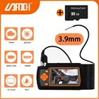 Эндоскоп с HD-камерой 3,9 мм и кабелем 1 м, водонепроницаемый, IP67, с ЖК-экраном 4,3 дюйма