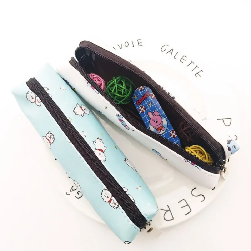 

3 FBTS Bulletproof Youth Group Leather pencil case, stationery case, storage bag, stationery accessories
