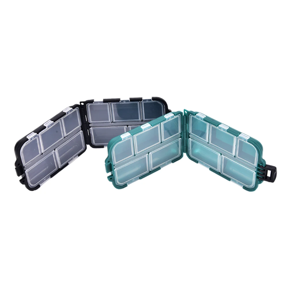 2020 10 отсеков мини Рыболовные Снасти Коробка Приманки Крючки приманки