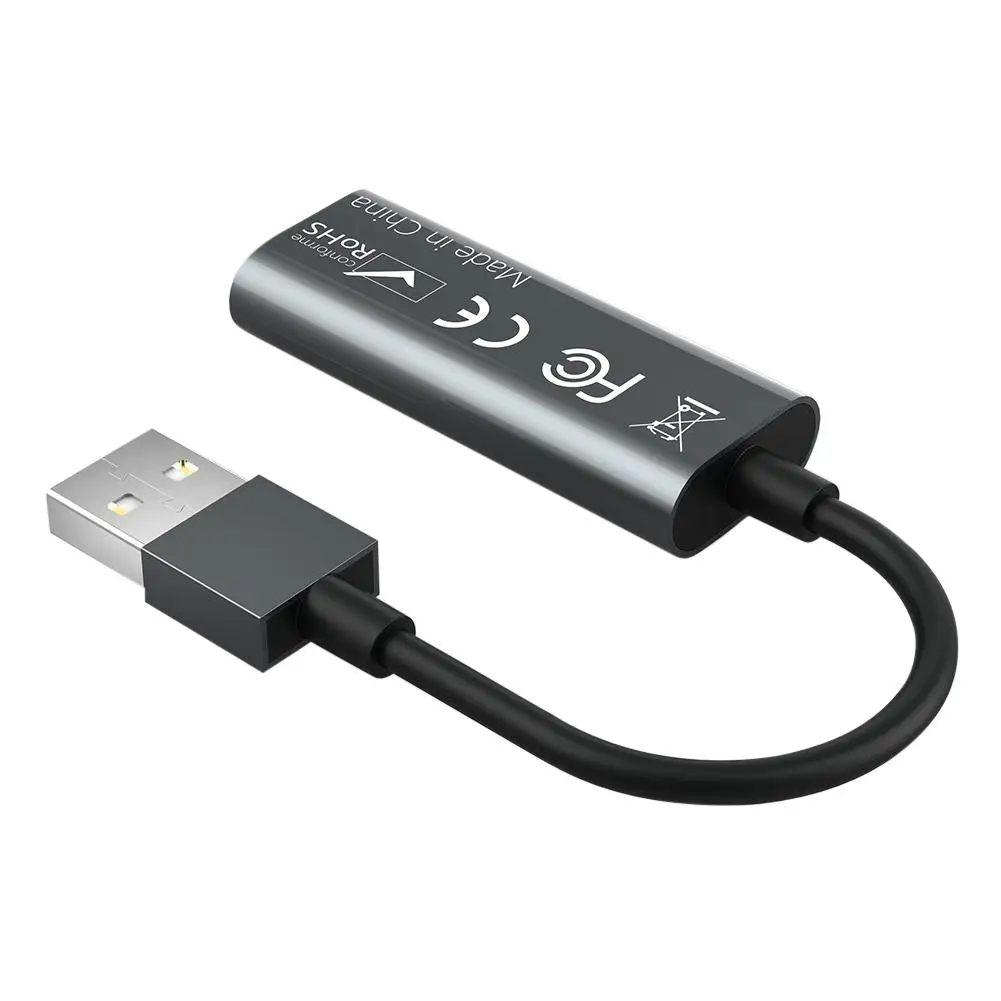 Мини 1080P Full HD HDMI совместимость с USB 2 0 Карта видеозахвата Портативный игра Запись