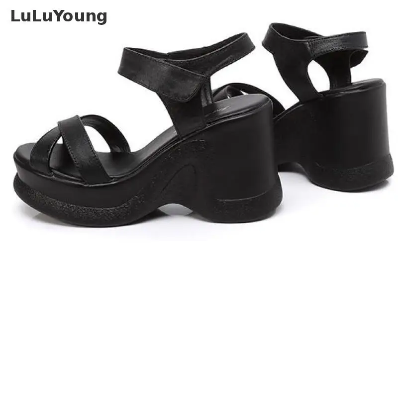 Обувь из натуральной кожи Летние женские босоножки на