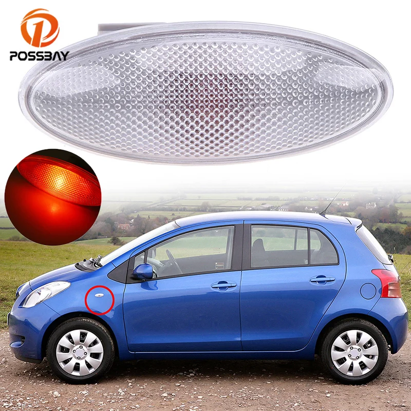 Автомобисветильник желтый указатель поворота POSSBAY s боковой габаритный фонарь