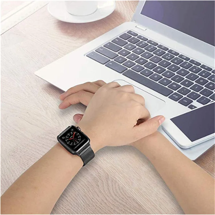 Ремешок с крючком для iWatch 5/43/2/1 38/40 мм 42/44 браслет Миланская петля из нержавеющей