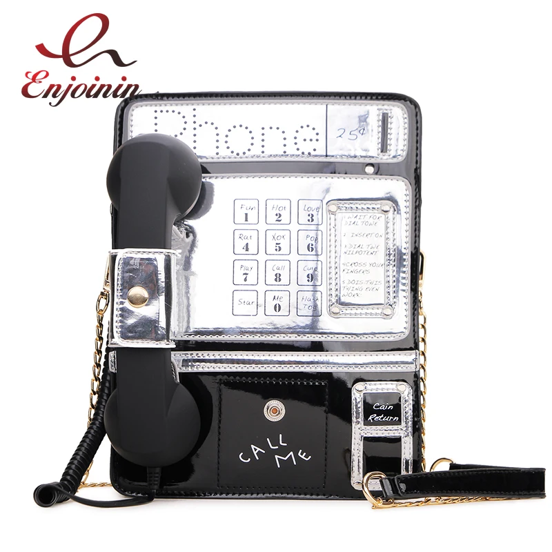 Черно красная лакированная кожа в стиле телефона женские модные сумочки на