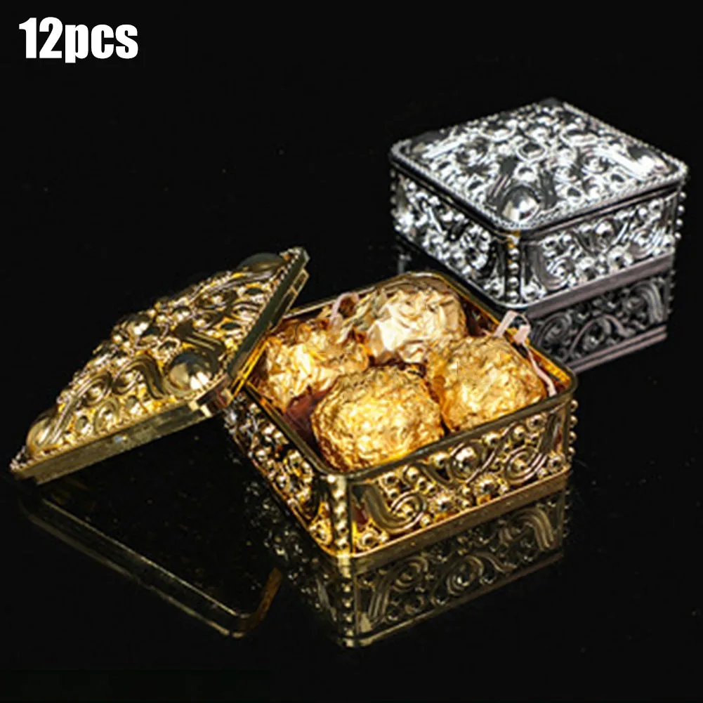 

12Pcs Chinese Style Candy Box Wedding Favour Favor Sweet Cake Gift Candy Treasure Boxes Party Package Stylish And Durable