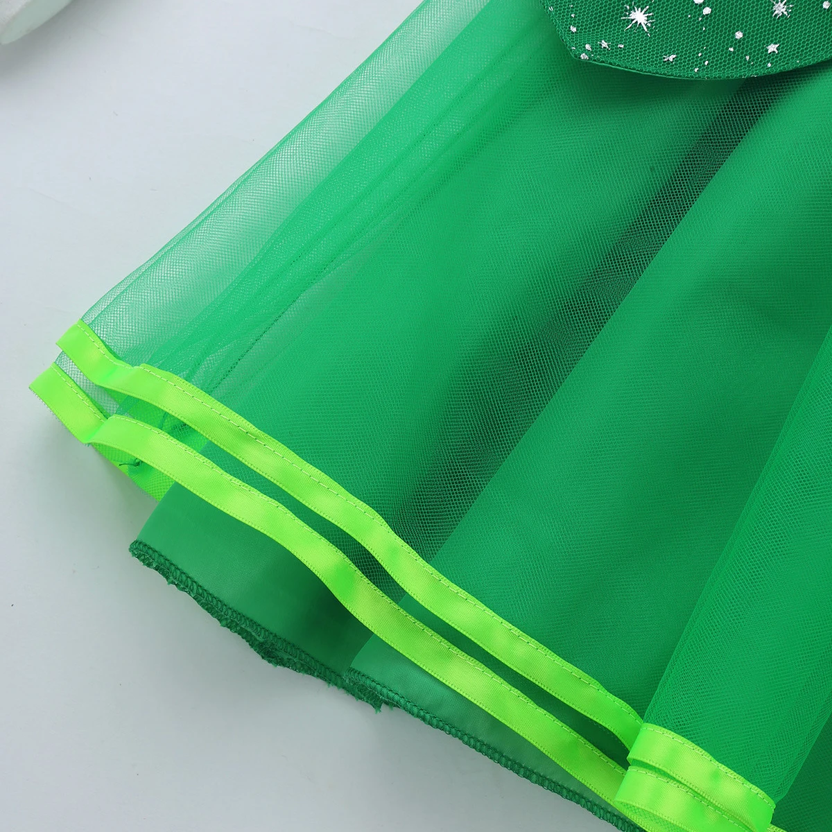 Милое Платье-пачка в стиле ретро с блестками и звездами для девочек зеленый