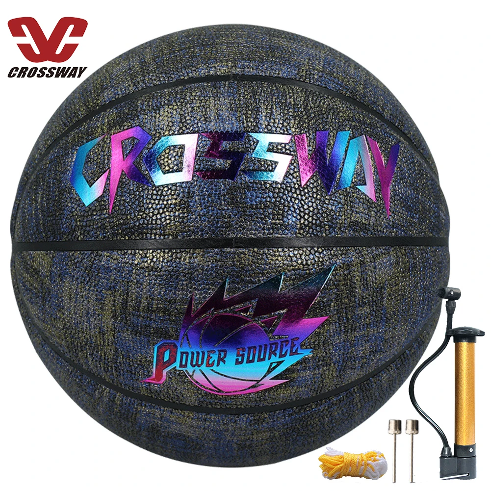 

CROSSWAY Basketeball Office Size 7 High Quality PU Material Canasta Baloncesto Game Basket Ball Free Accessories Net Bag Needle
