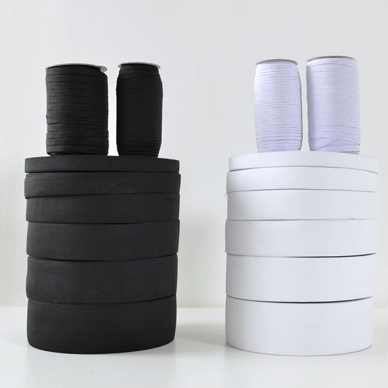 4 м/лот белый черный эластичная лента штаны для одежды утолщенная резинка на