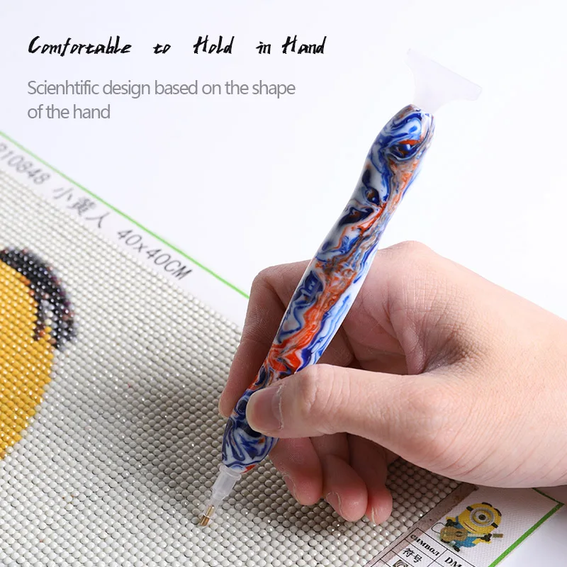 

5D Point Drill Pen Diy Painting Tools Crystal Pen Easy To Pick Up Drill Rhinestones Diamond Sewing Embroidery Accessories