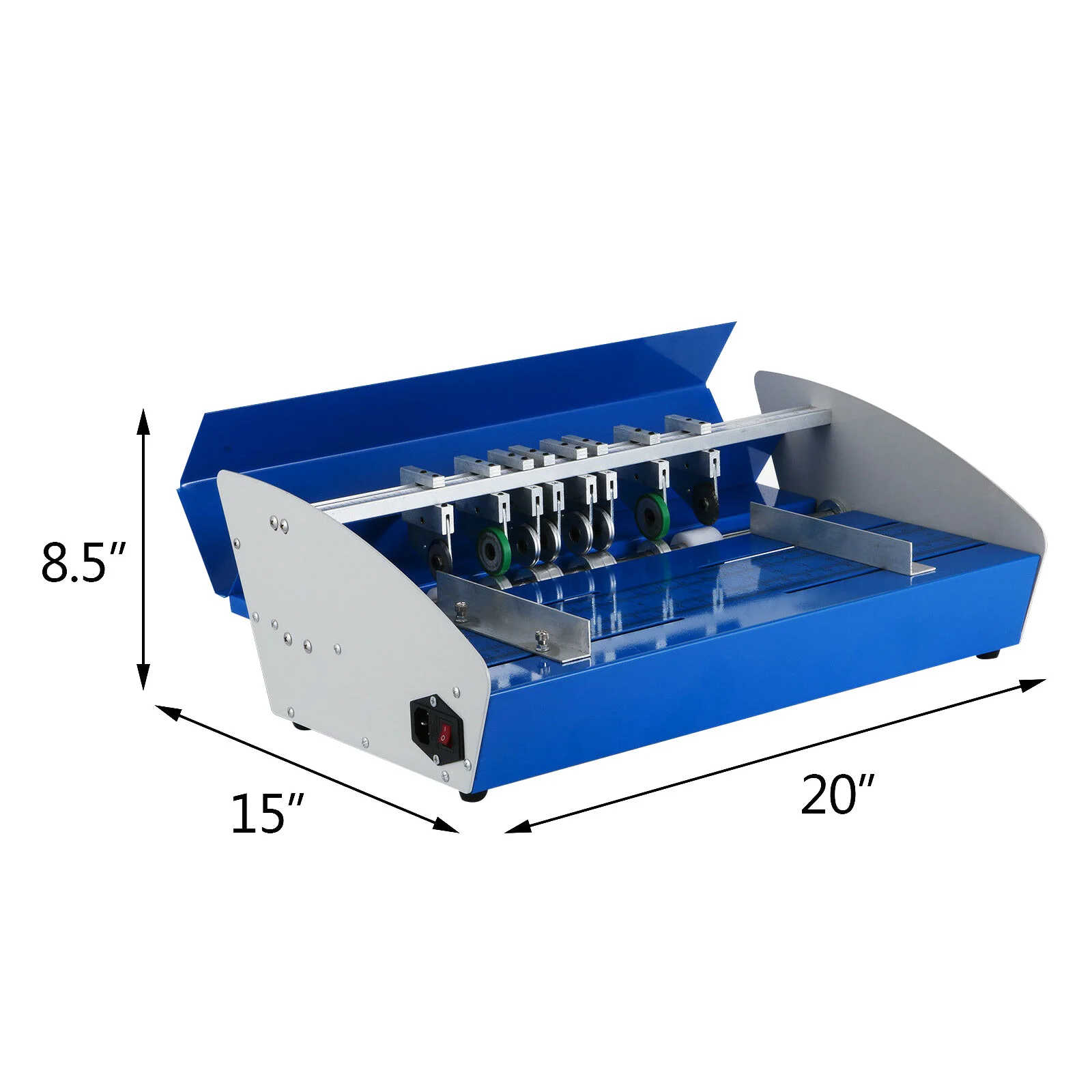 VEVOR-m&aacute;quina de plegado el&eacute;ctrica 3 en 1, herramienta de Metal resistente, cubierta de libro, papel Creaser, tarjeta plegable, corte de l&iacute;nea punteada, multifunci&oacute;n-5