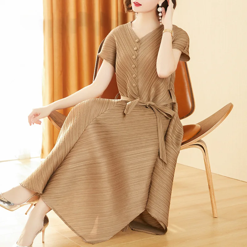 Размера плюс платье модные женские туфли Сезон весна-лето Новый V образным