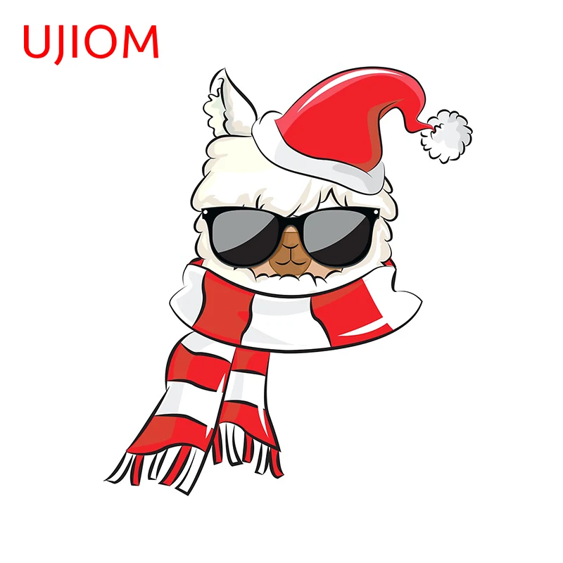 UJIOM Alpaca Рождественская Наклейка на стену для детской комнаты Съемный Настенный постер ПВХ Наклейка на стену домашний декор художественная Водонепроницаемая наклейка